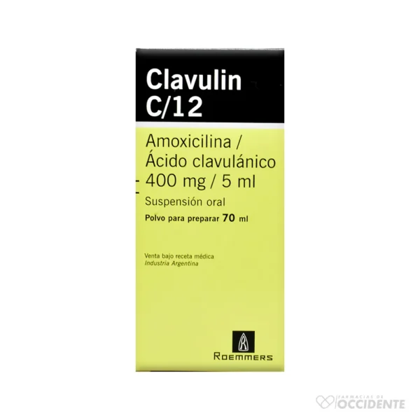 CLAVULIN C-12 400 MG SUSPENSIÓN 70 ML