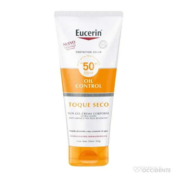 EUCERIN PROTECTOR SOLAR FPS50 GEL TSECO x 200ML