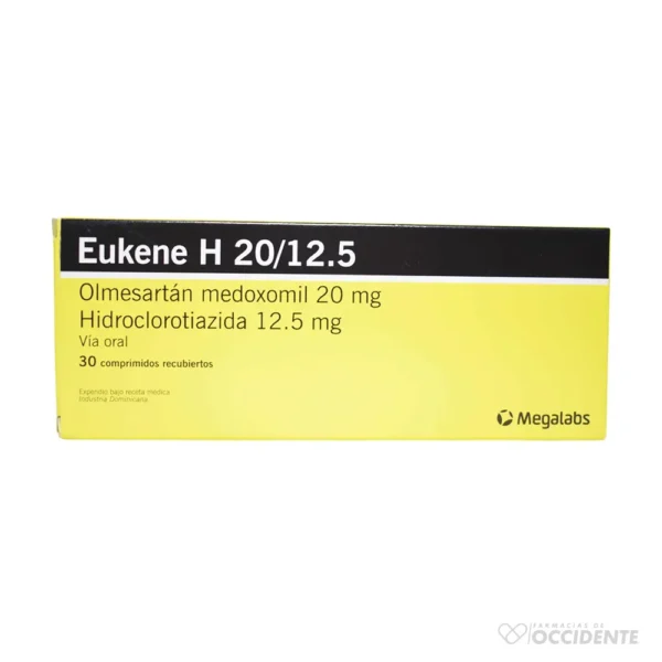 EUKENE H 20/12.5MG X 30 COMPRIMIDOS RECUBIERTOS