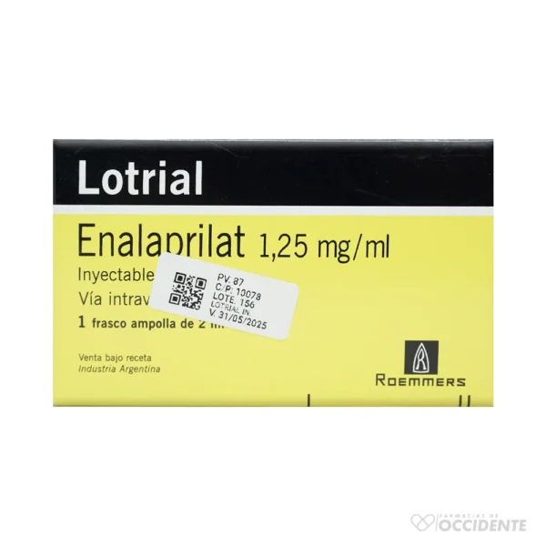 LOTRIAL INY 125 MG/ML 2ML X 1 AMPOLLA