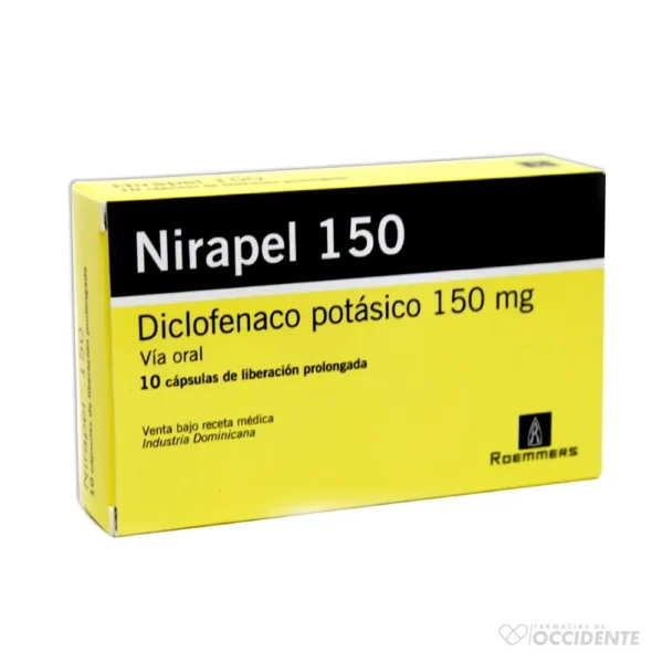 NIRAPEL 150 MG X 10 TABLETAS