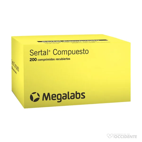 SERTAL COMPUESTO 10 MG COMPRIMIDOS X 1 (CAJA DE 200)