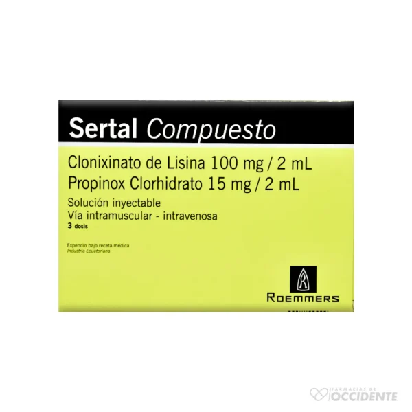 SERTAL FORTE COMPUESTO AMPOLLAS X 1 DOSIS (CAJA DE 3)