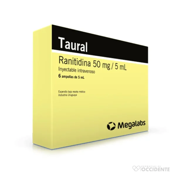 TAURAL 50MG X 6 AMPOLLAS