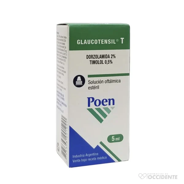 GLAUCOTENSIL T SOLUCION OFTALMICA 5 ML