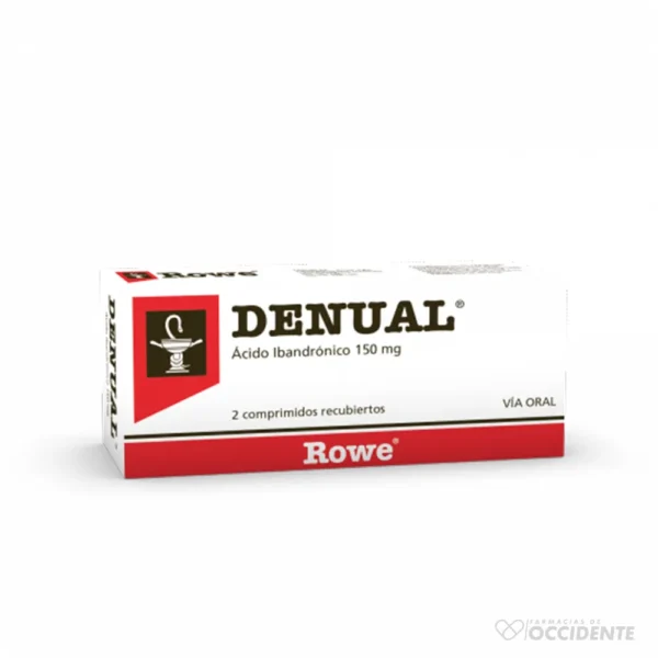 DENUAL 150 MG X 2 COMPRIMIDOS RECUBIERTOS