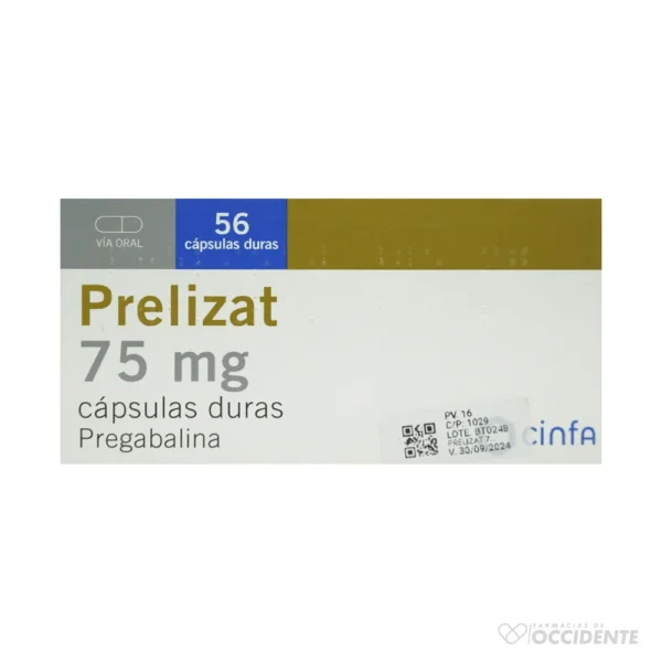 PRELIZAT 75MG X 56 CAPSULAS DURAS