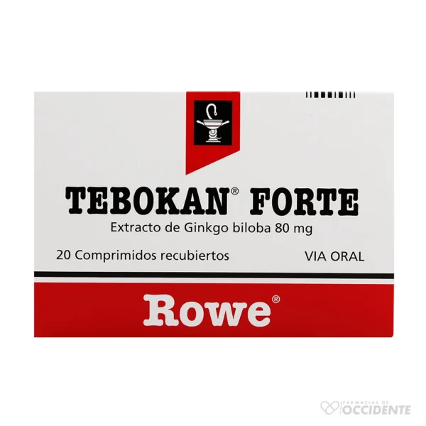 TEBOKAN FORTE 80 MG COMPRIMIDOS X 20 EXENTO DE IVA