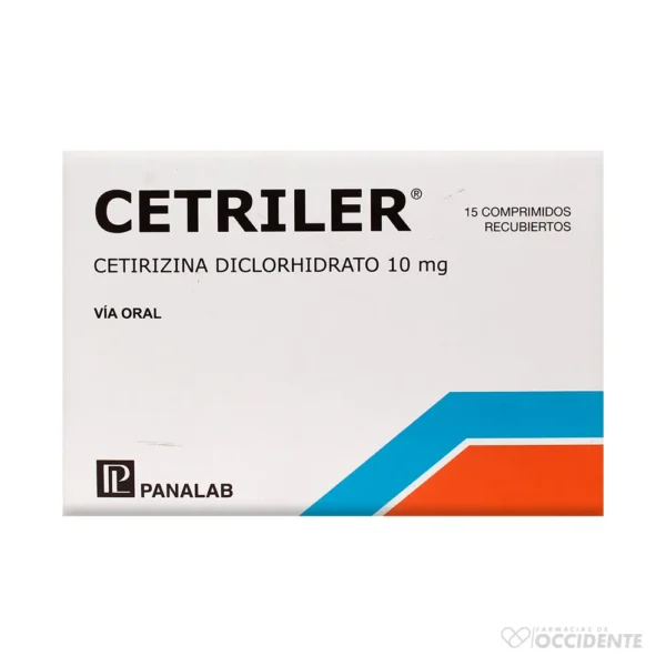 CETRILER 10 MG X 15 COMPRIMIDOS