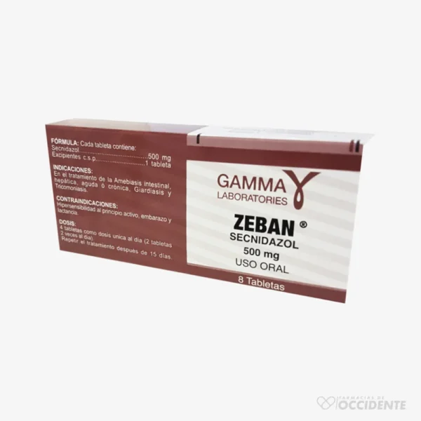 ZEBAN TABLETAS 500MG X 8 TAB