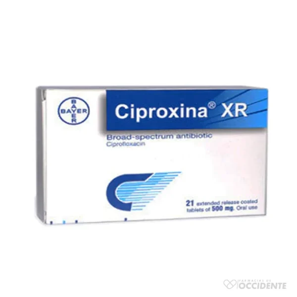 CIPROXINA XR 1000mg * UNIDAD (CAJA 21)