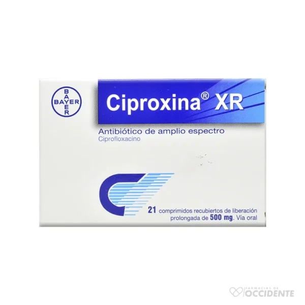 CIPROXINA XR 500mg * UNIDAD (CAJA 21)