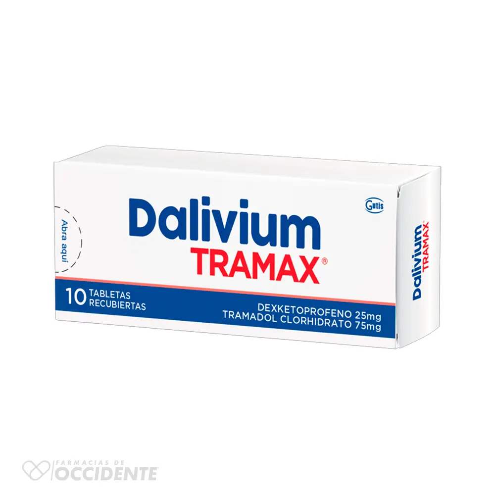 DALIVIUM TRAMAX TABLETAS 25MG/75MG X 10
