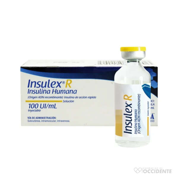 INSULEX R 100UI/ML VIAL 10ML (REFRIGERADO)