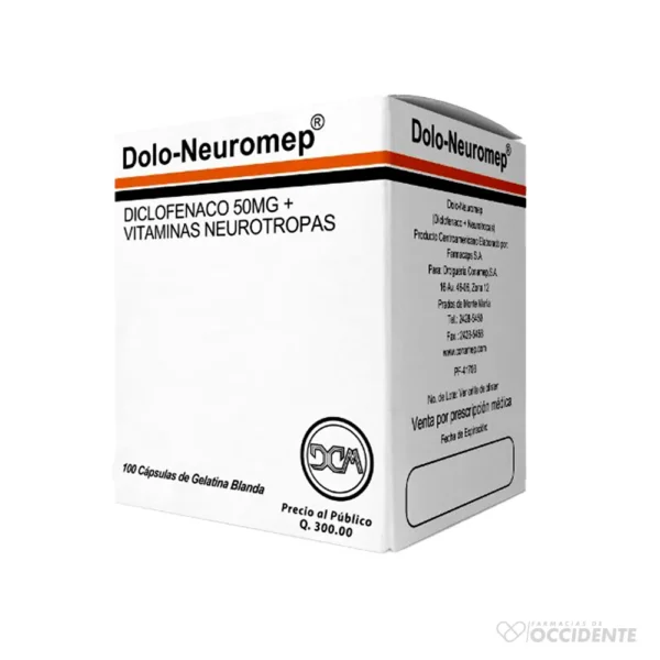 DOLONEUROMEP X 10 CAP GEL BLANDA (CAJA 10 BLISTER)