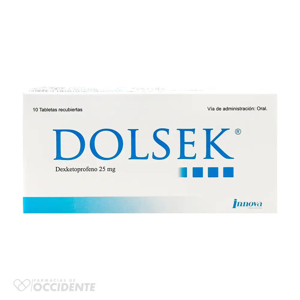 DOLSEK 25MG TABLETAS RECUBIERTAS X 10