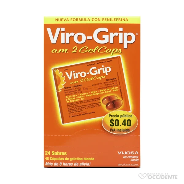 VIROGRIP AM GELCAPS X 1 SOBRE (CAJA DE 24 UNIDADES)