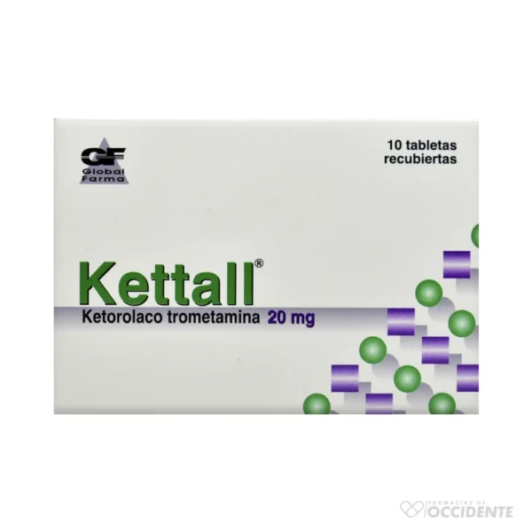 KETTALL 20MG X 10 TABLETAS