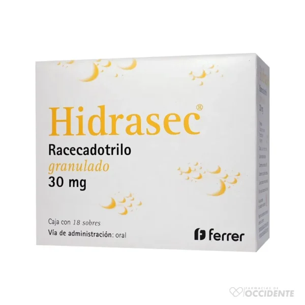 HIDRASEC SOBRES 30MG X 1 (CAJA 18 UNIDADES)