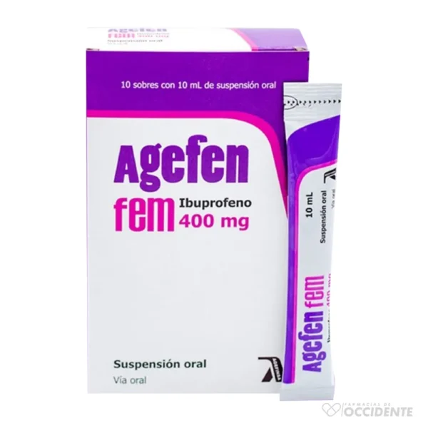 AGEFEN FEM 400MG SOBRES BEBIBLES X 10