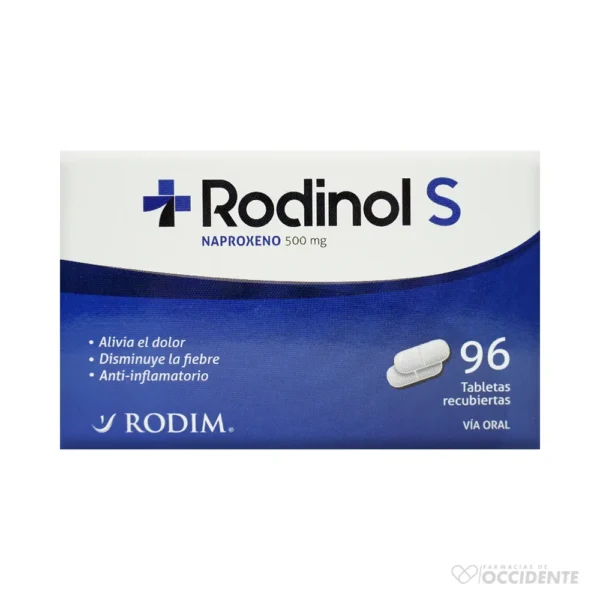 RODINOL-S TABLETAS 500MG X 1 (CAJADE 96 UNIDADES)