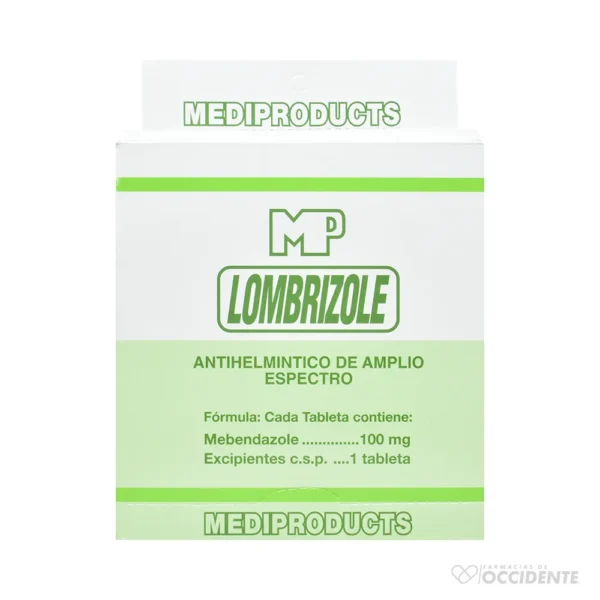 LOMBRIZOLE TABLETAS X 6 (CAJA 20 SOBRES )