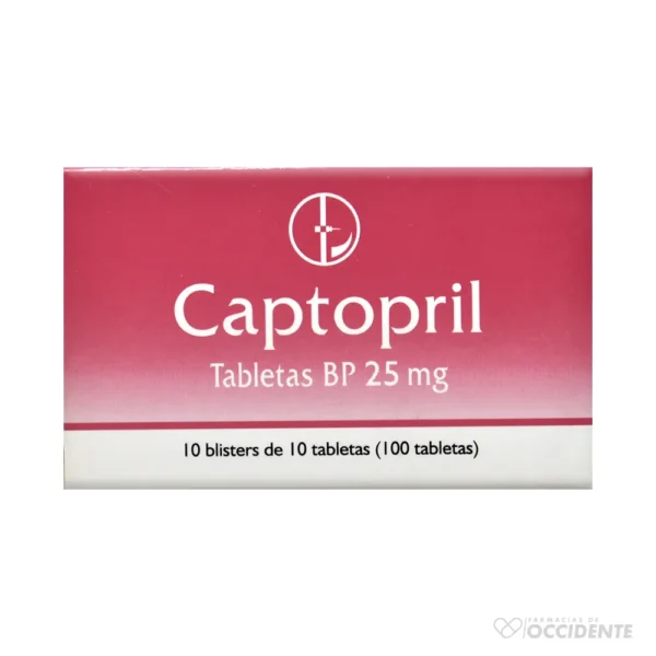 CAPTOPRIL TAB. 25MG X 10 (CAJA 10 BLISTER). CAPLIN POINT