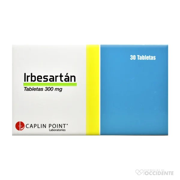 IRBESARTAN TABLETA 300MG X 30 TABLETAS. CAPLIN POINT