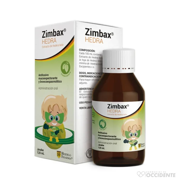 ZIMBAX HEDRA PEDIATRICO JARABE X 120ML