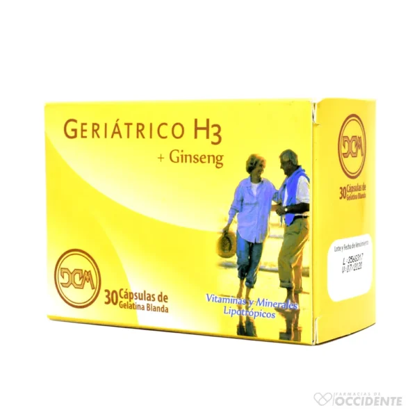 GERIATRICO H3 GINSENG CAPS X 30 (CONAMEP)