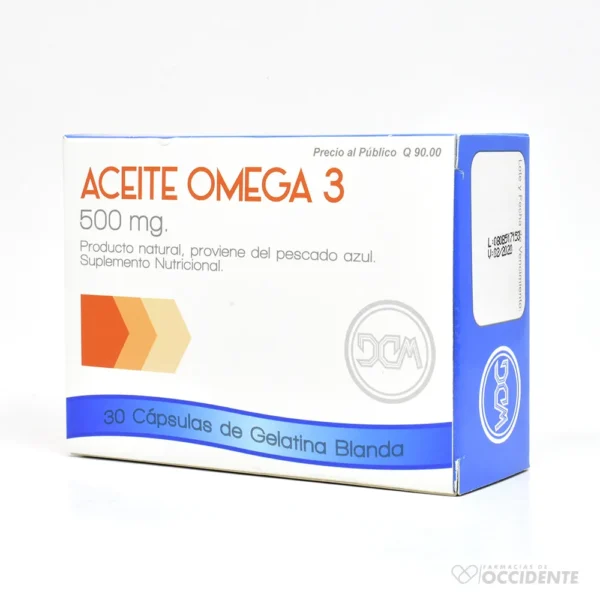 ACEITE OMEGA 3 500MG CAPS X 30 (CONAMEP)