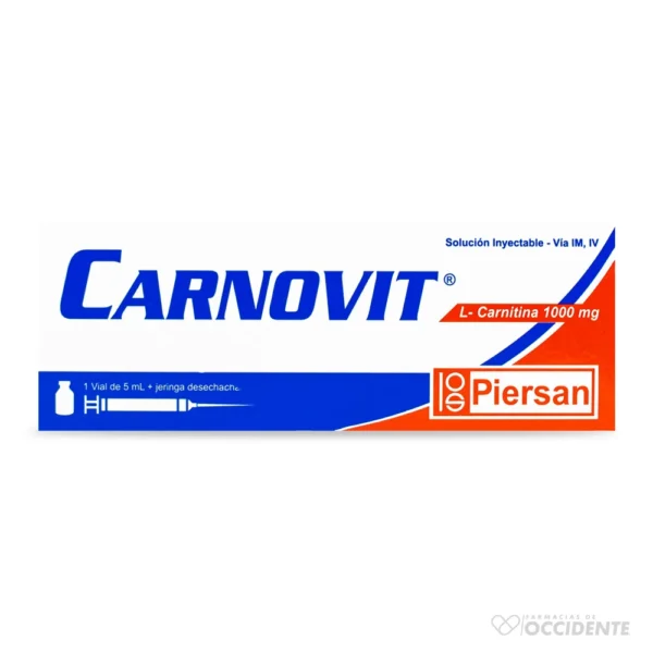 CARNOVIT SOL INY 1 VIAL IM IV X 5ML