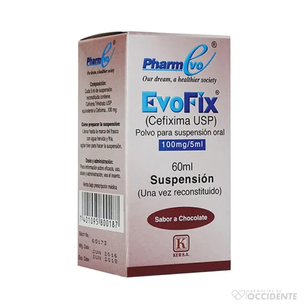 EVOFIX SUSPENSION 100MG/5ML X 60ML