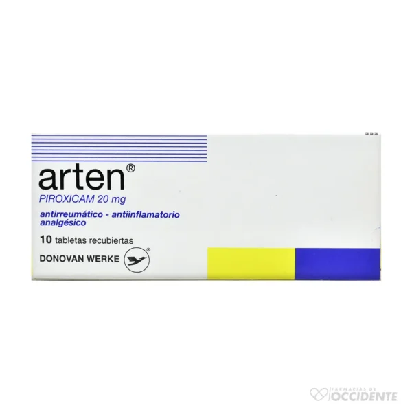 ARTEN TABLETAS 20MG X 10