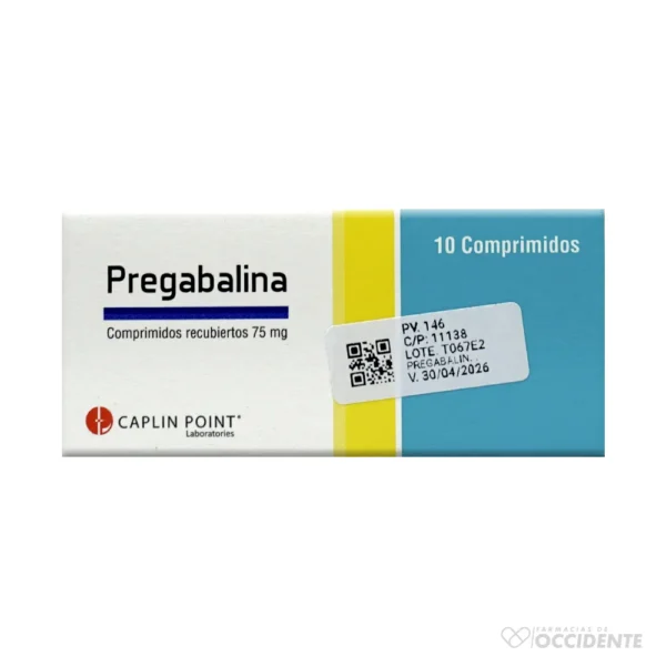 PREGABALINA TAB 75MG X 10. CAPLIN POINT