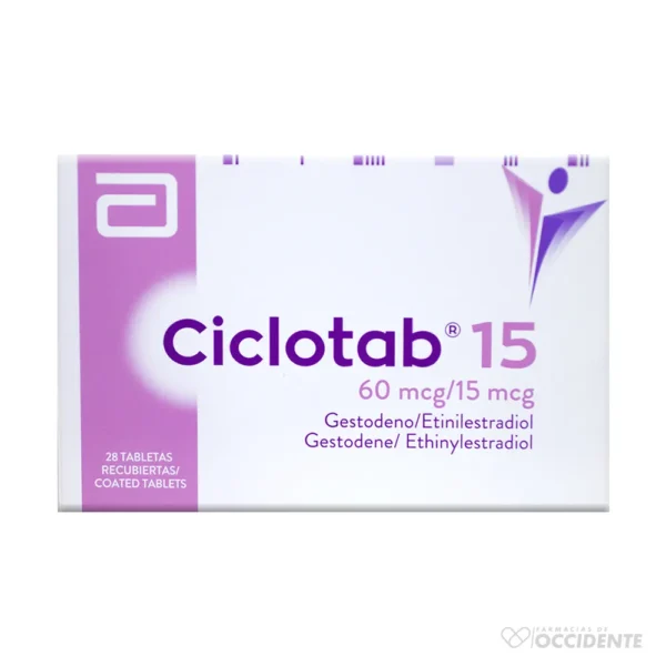 CICLOTAB 15 GRAGEAS X28 – Farmacias de Occidente