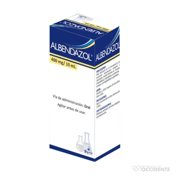 ALBENDAZOL 400MG/10ML SUSPENSION. ALIFARMAT