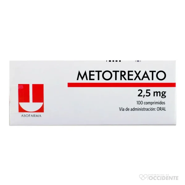 METOTREXATO COMP 2.5MG X BLISTER (CAJA 5 BLISTER). ASOFARMA