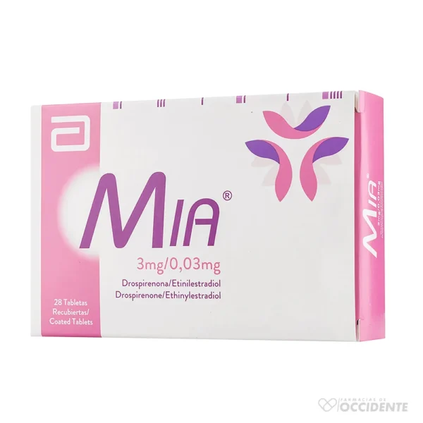 MIA TABLETAS REC. 3MG/0.03MG X 28