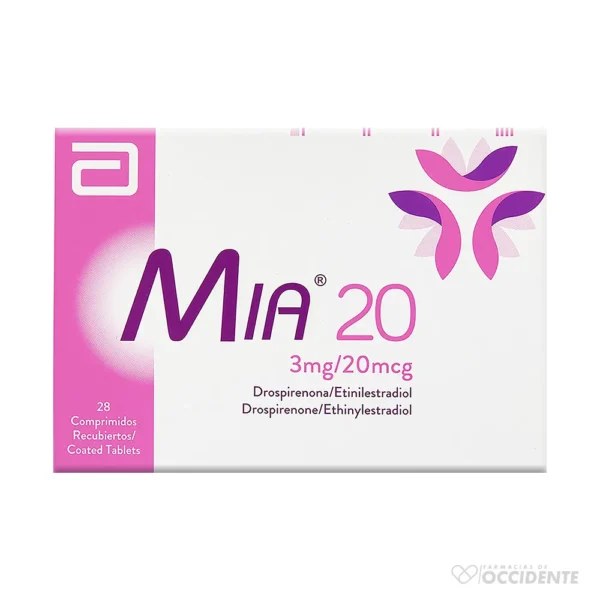 MIA 20 COMPRIMIDOS REC. 3MG/20MCG X 28