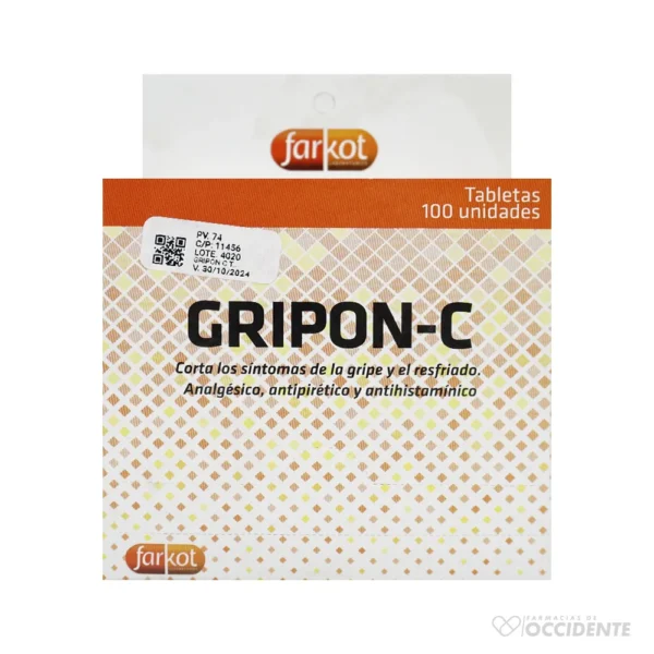 GRIPON C TABLETAS X 10 (CAJA 10 BLISTER)