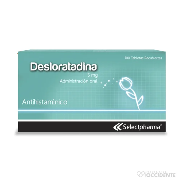 DESLORATADINA 5MG TABLETAS X 20 (CAJA DE 5 BLISTER). SELECTPHARMA