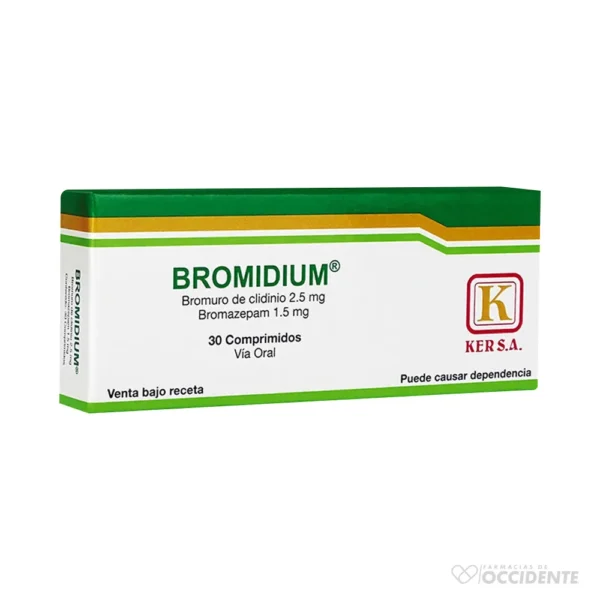 BROMIDIUM TABLETAS 2.5/1.5MG x 30