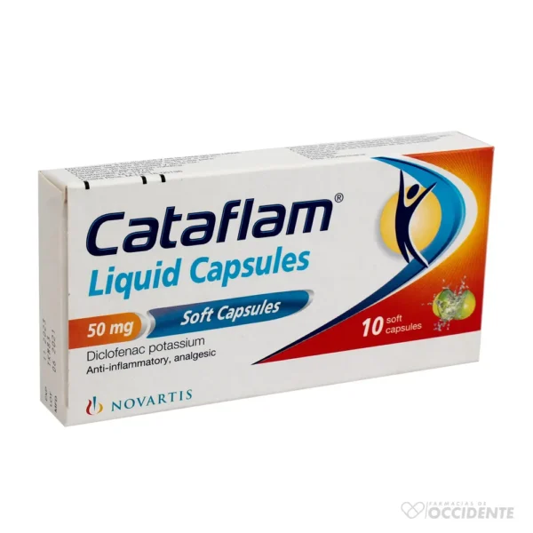 CATAFLAM LIQUID CAPSULAS 50MG X 10