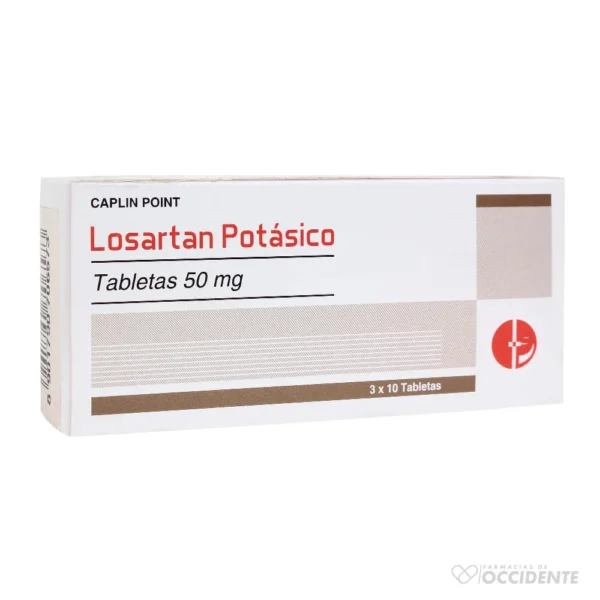 LOSARTAN POTASICO 50MG TABLETAS X BLISTER (CAJA 3 BLISTER)