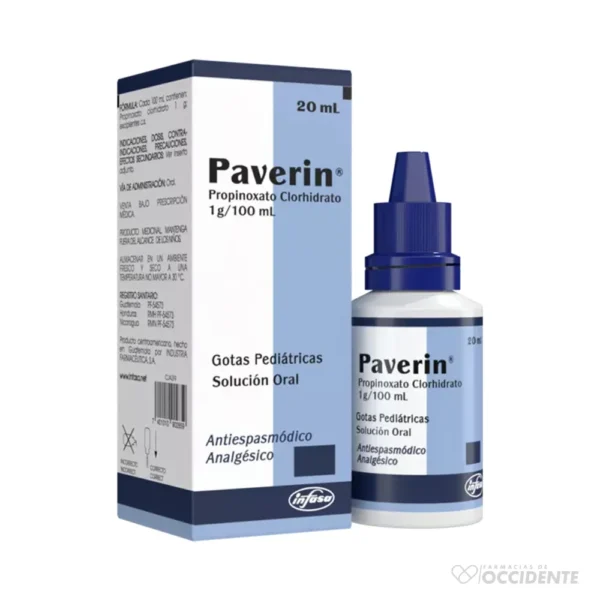 PAVERIN GOTAS PEDIATRICAS X 20ML