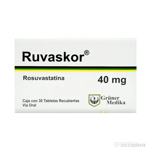 RUVASKOR TABLETAS 40MG X 30