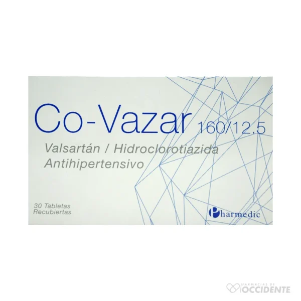 CO-VAZAR TABLETAS 160/12.5MG X 30