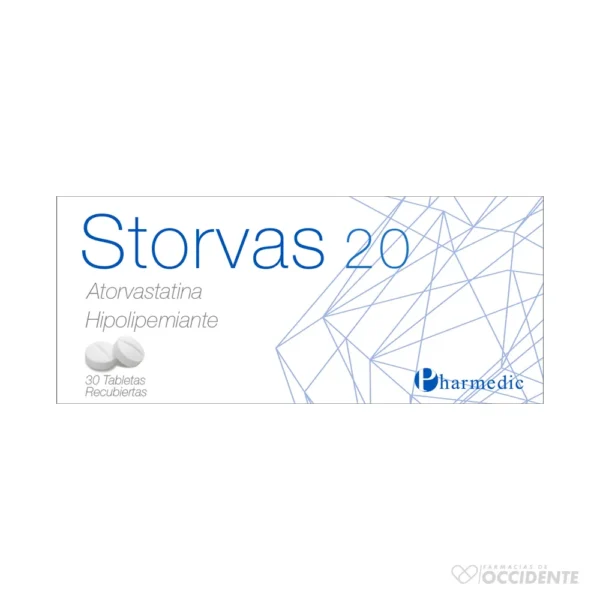 STORVAS 20 TABLETAS X 30