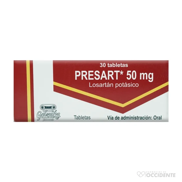 PRESART 50MG TABLETAS X 30